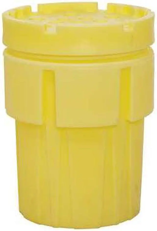 Alt view image 4 of 4 - ENPAC 1065-YE Open Head Salvage Drum, Polyethylene, 65 gal, Unlined, Yellow