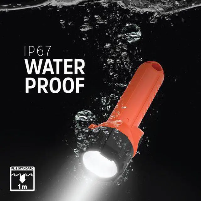Alt view image 4 of 7 - ENERGIZER ENISHH21E Orange LED Handheld Flashlight, Alkaline AA, 40lm