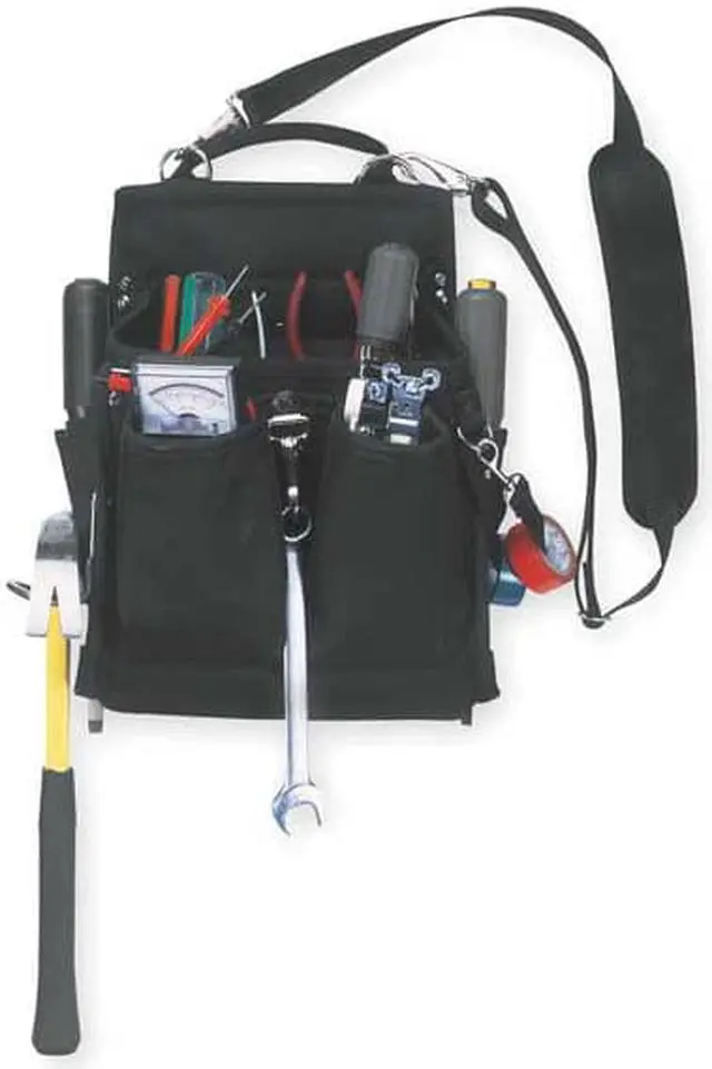 Alt view image 7 of 7 - Clc Electricians Tool Pouch Black  Ballistic Polyester  5508