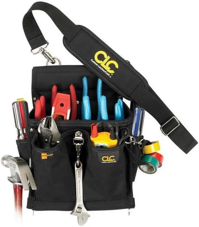 Alt view image 6 of 7 - Clc Electricians Tool Pouch Black  Ballistic Polyester  5508