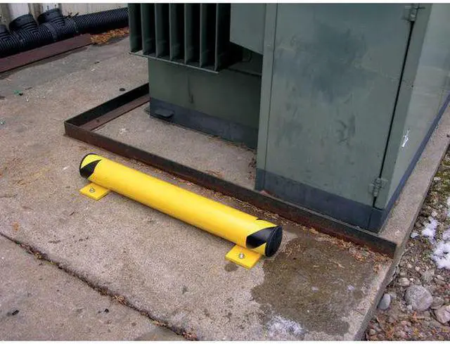 Alt view image 3 of 3 - ZORO SELECT FSBOL-42 Floor Stop Bollard,4-1/2",Yellow