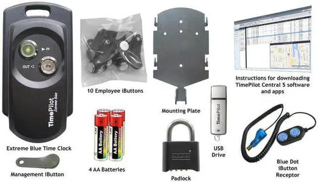 Alt view image 3 of 7 - TIMEPILOT 4510 Outdoor Time Clock System w/PC Software