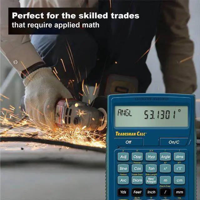 Alt view image 10 of 13 - Tradesman Calculator,Portable,LCD CALCULATED INDUSTRIES 4400
