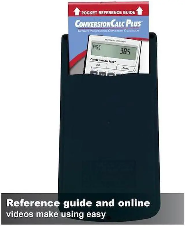 Alt view image 14 of 18 - CALCULATED INDUSTRIES 8030 Conversion Calculator Plus,Portable,LCD