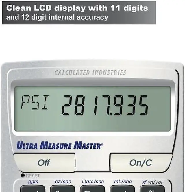 Alt view image 19 of 20 - Construction Calculator,7.0x1.0x5.0 In CALCULATED INDUSTRIES 8025