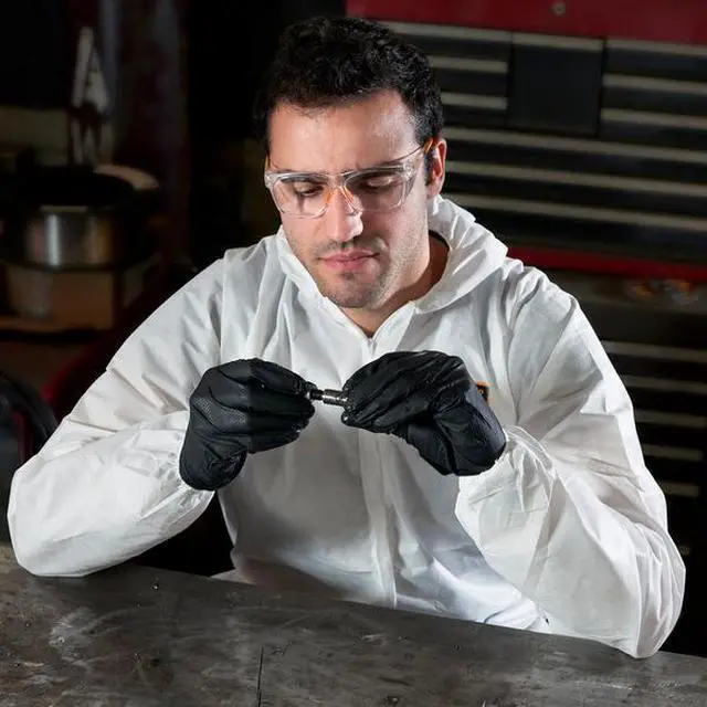 Alt view image 5 of 8 - KLEENGUARD 49114 Disposable Coveralls, Hooded, XL, SMMMS, Zipper, Elastic Cuff,