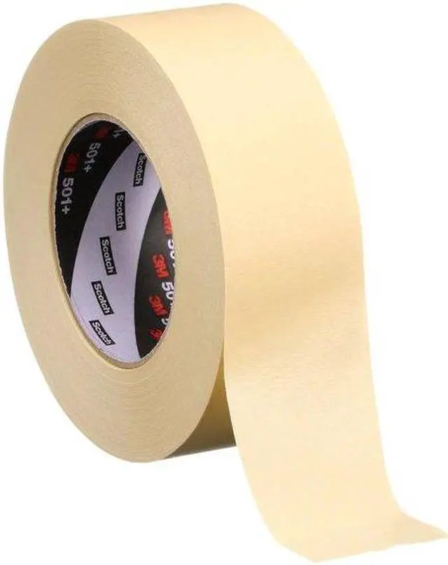 Alt view image 4 of 7 - 3M 501+ Masking Tape,Tan,1-7/8 in. x 60 yd,PK24