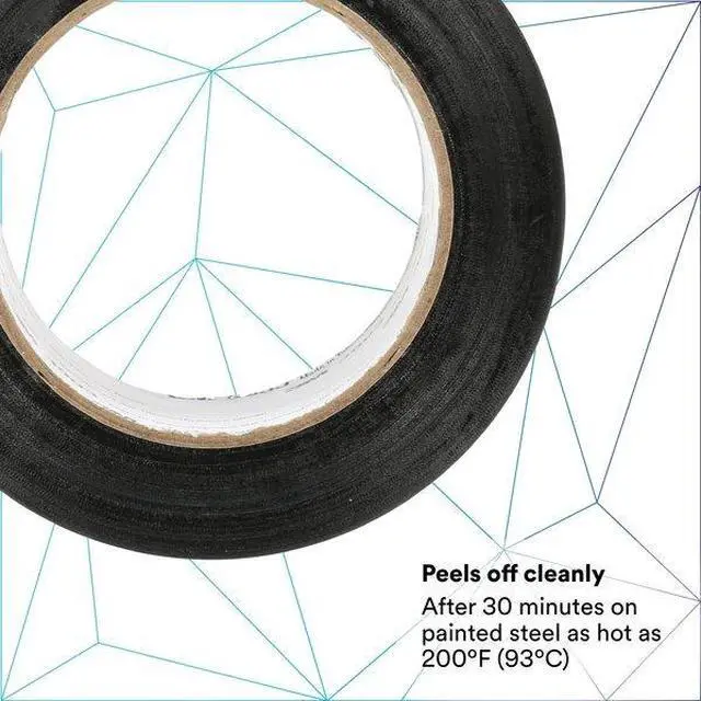Alt view image 5 of 9 - ProTapes Cable Path Cured Rubber Resin Zone Coated Gaffers Tape, 12.5 mil Thick, 30 yds Length, 4 Width, Black Pack of 1