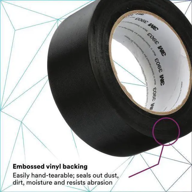 Alt view image 6 of 9 - ProTapes Cable Path Cured Rubber Resin Zone Coated Gaffers Tape, 12.5 mil Thick, 30 yds Length, 4 Width, Black Pack of 1
