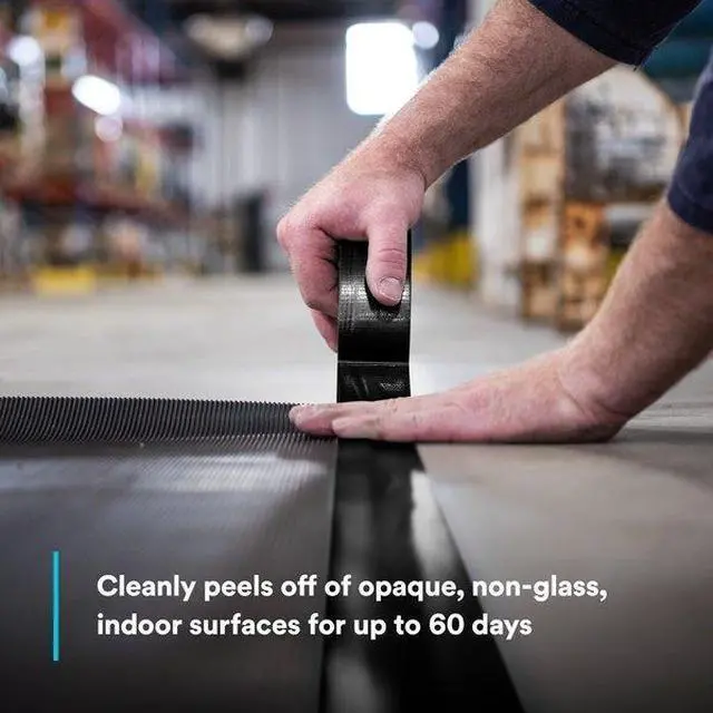 Alt view image 4 of 7 - 3M 6969 Duct Tape,2 In x 60 yd,10.5 mil,Black