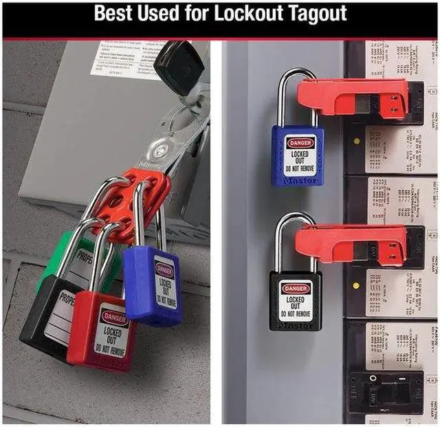 Alt view image 11 of 15 - No. 410 Safety Lockout Padlocks|6 Pin Blue Safety Lock-Out Padlock Key