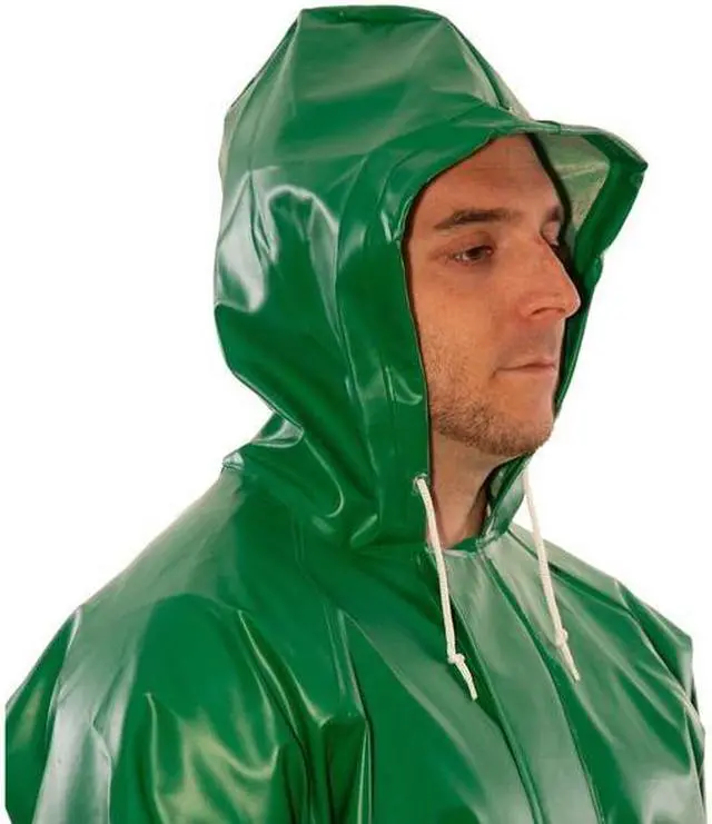 Alt view image 4 of 7 - TINGLEY V41108 Flame Resistant Coverall Rain Suit, PVC, 17 mil Thick, Attached