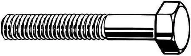 Main image of ZORO SELECT N04100.100.0600 Grade 8, 1"-8 Hex Head Cap Screw, Black Oxide