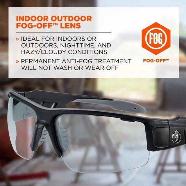 Alt view image 3 of 5 - ERGODYNE DAGR-AF Dagr, Safety Glasses Polarized, I/O Lens, Half-Frame,
