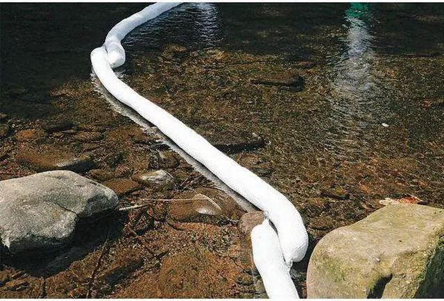 Alt view image 4 of 4 - SPILLTECH WB510SN Sorbent Boom, 30 gal, 5 in x 10 ft, Oil, White, 4 PK