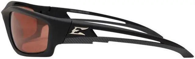 Alt view image 3 of 5 - EDGE EYEWEAR TSK215 Kazbek, Safety Glasses, Anti-Scratch, Amber Mirror Lens,