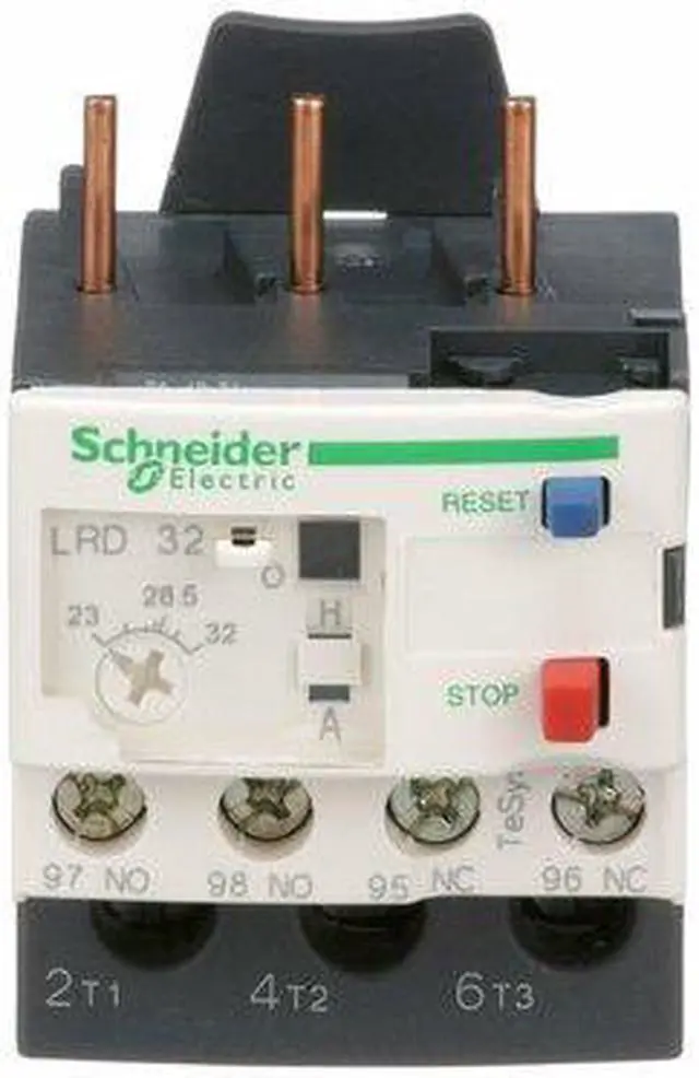 Alt view image 6 of 7 - SCHNEIDER ELECTRIC LRD32 Overload Relay, 1NC/1NO, 23 A Min current, 32 A Max
