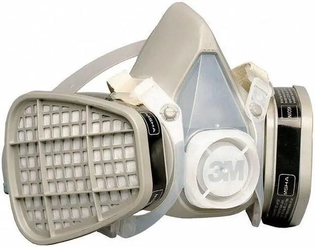 Alt view image 3 of 4 - 3M 5101 Half Mask Respirator Kit, 2 Cartridges Included, 5000 Series, Organic