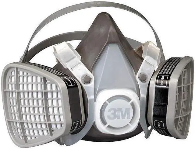 Alt view image 2 of 4 - 3M 5101 Half Mask Respirator Kit, 2 Cartridges Included, 5000 Series, Organic