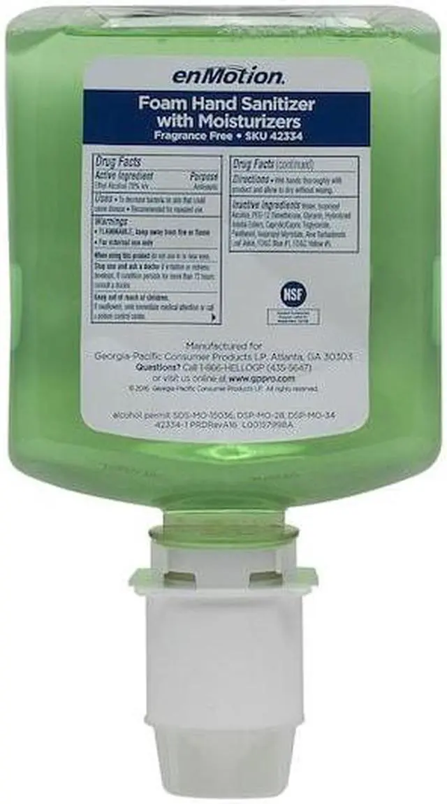 Alt view image 4 of 5 - GEORGIA-PACIFIC 42334 Hand Sanitizer, 1000mL, Bottle, PK2