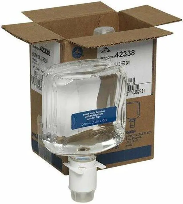 Alt view image 4 of 5 - GEORGIA-PACIFIC 42338 Hand Sanitizer, Cartridge, Foam, 1000mL, PK2