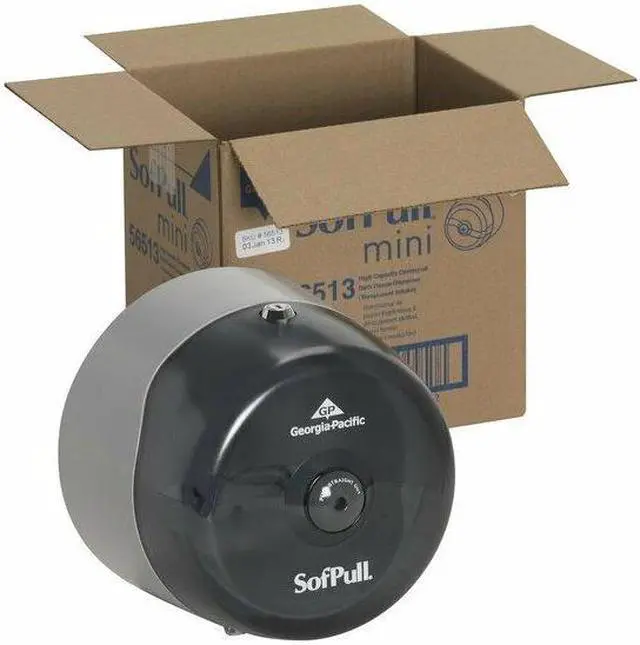 Alt view image 4 of 7 - GEORGIA-PACIFIC 56513 Mini Centerpull Tissue Dispenser,Smoke