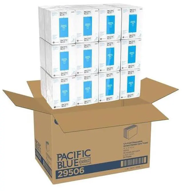 Alt view image 3 of 6 - GEORGIA-PACIFIC 29506 Pacific Blue Select Dry Wipe, 1 Ply, 55 Sheets, No Roll,