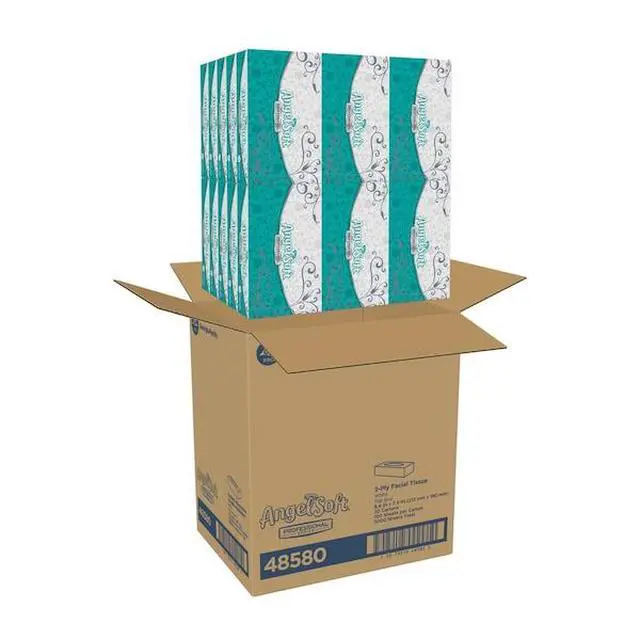 Alt view image 2 of 3 - GEORGIA-PACIFIC 48580 Angel Soft Professional Series 2 Ply Facial Tissue, 100