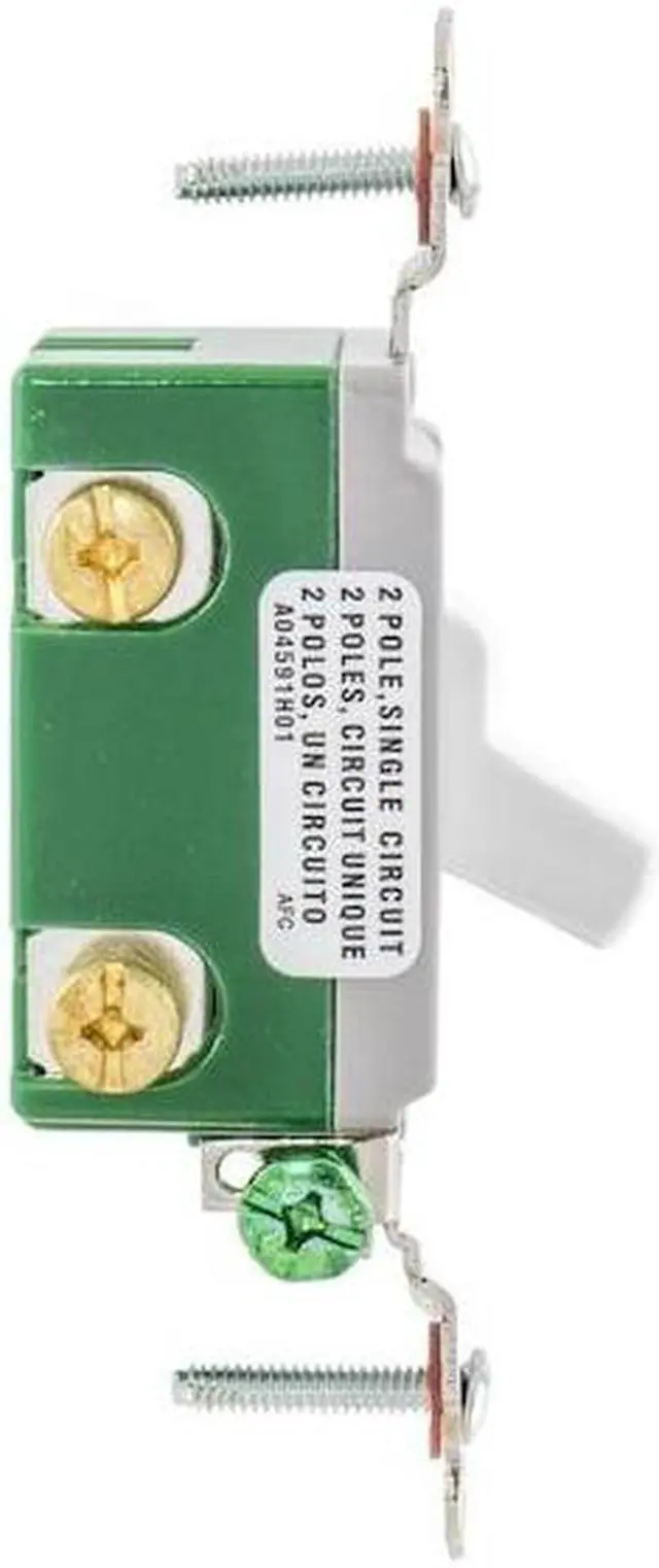 Alt view image 5 of 7 - HUBBELL WIRING DEVICE-KELLEMS HBL3032W Wall Switch,30A,White,2-Pole Type,2 HP