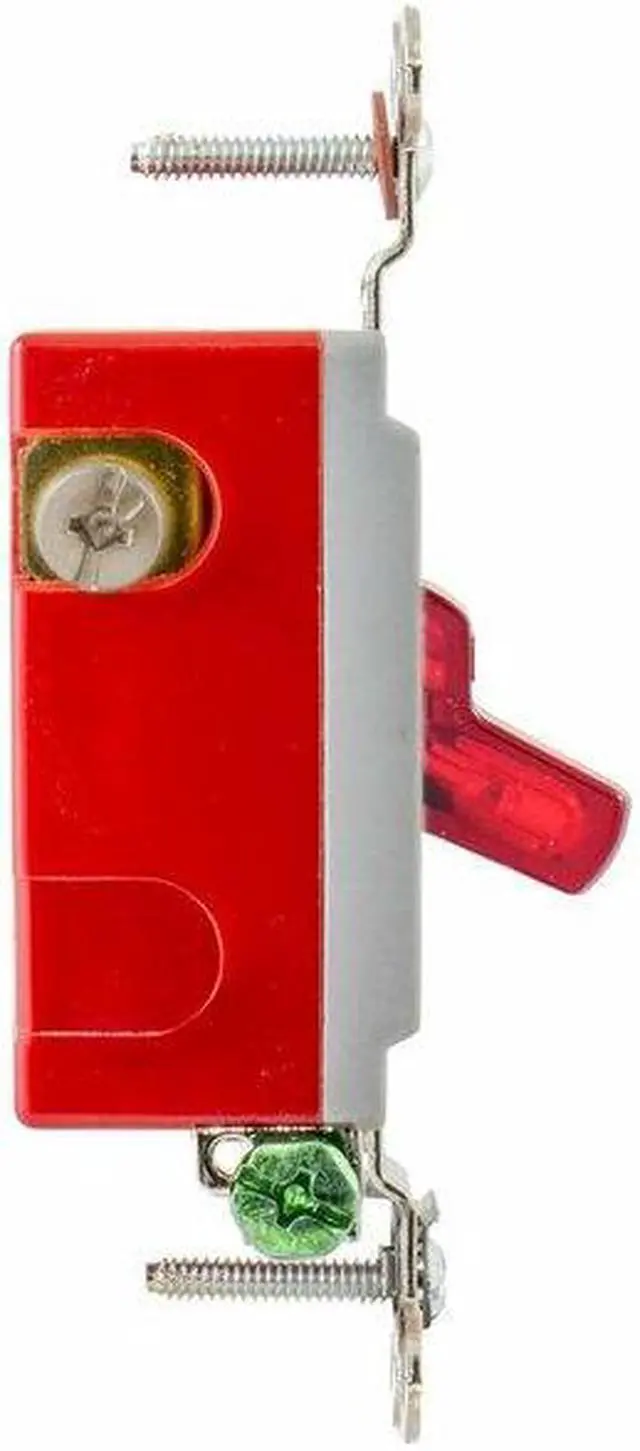 Alt view image 5 of 5 - HUBBELL WIRING DEVICE-KELLEMS HBL1221PL Pilot Lit Wall Swtch, 1-Pole, 120/277V,