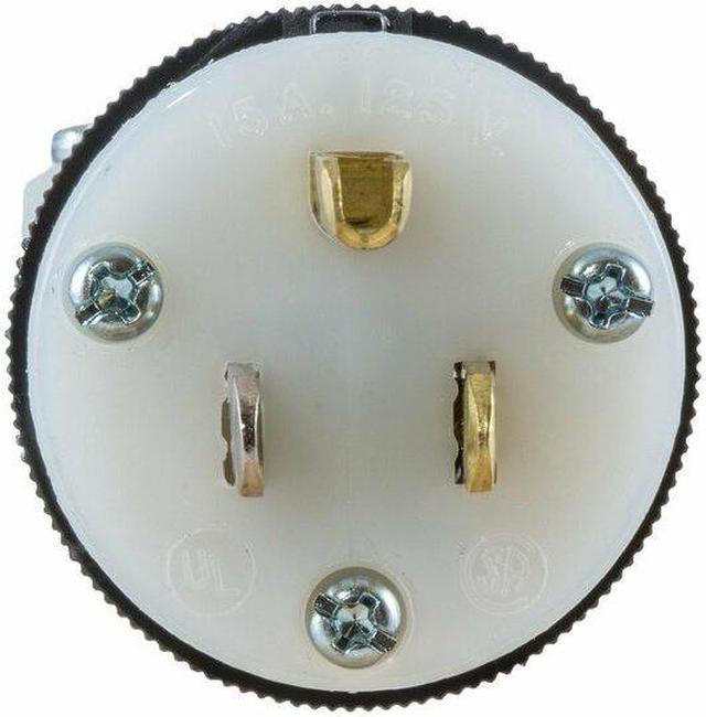 Alt view image 6 of 7 - HUBBELL WIRING DEVICE-KELLEMS HBL5266C Straight Blade Plug, Male, Straight,