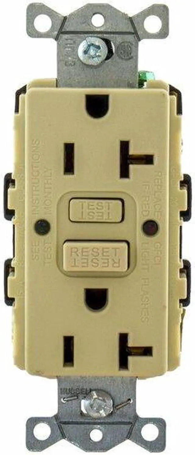 Alt view image 4 of 5 - HUBBELL WIRING DEVICE-KELLEMS GFRTR20BLK GFCI Rceptcle, Commer., Blk, 20A, 1 HP