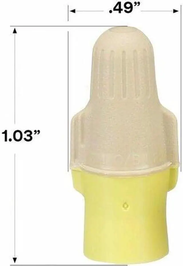 Alt view image 4 of 4 - 3M T/Y+BOX Twist On Wire Connector,22-12 AWG,PK100