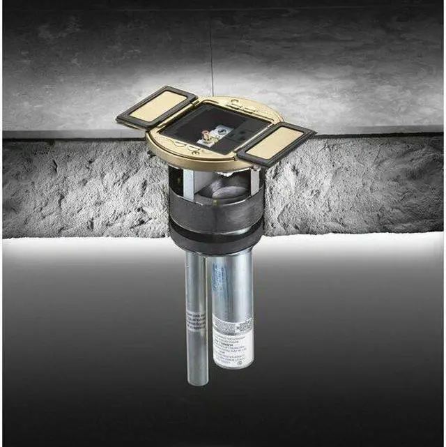 Alt view image 7 of 9 - HUBBELL WIRING DEVICE-KELLEMS S1SP Floor Sub-Plate, Floor Box Type, 2 Gang,