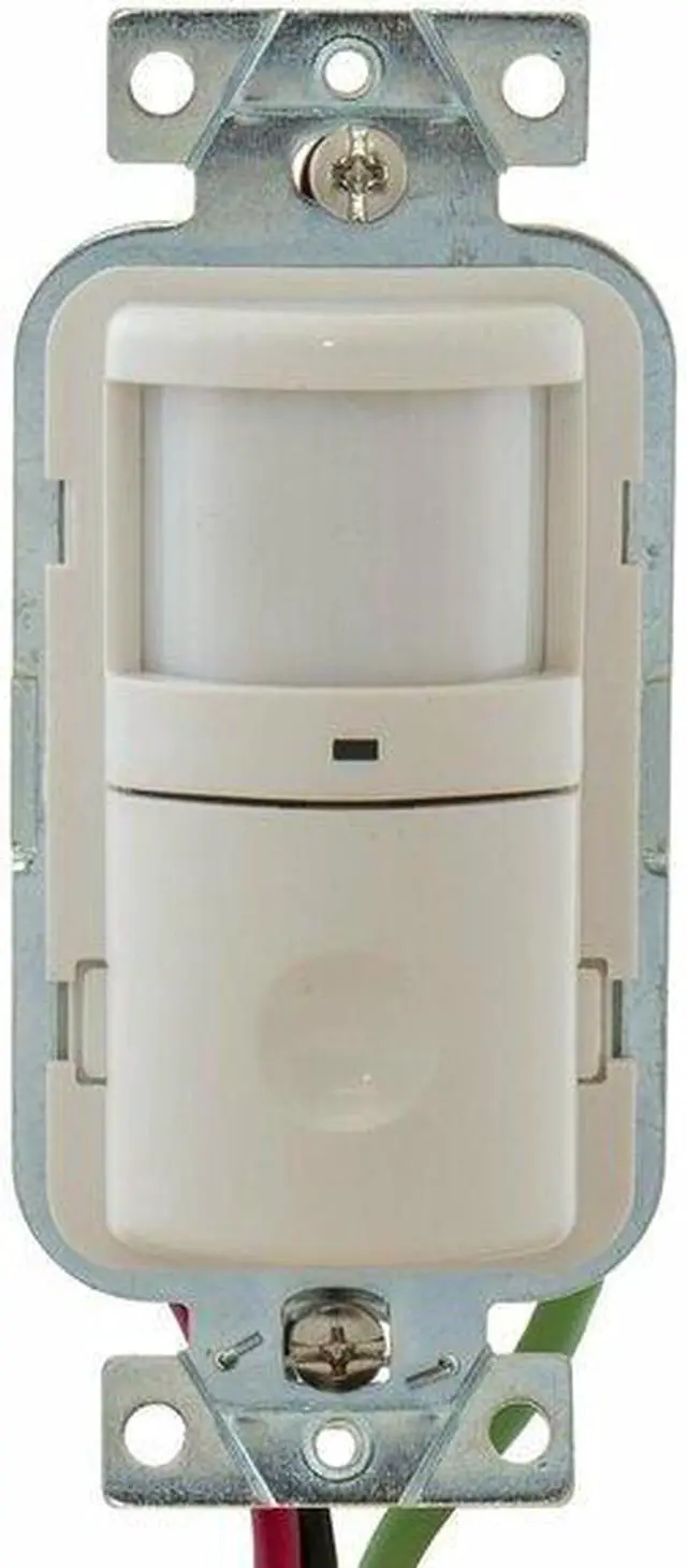 Alt view image 5 of 5 - HUBBELL WIRING DEVICE-KELLEMS WS1000NW Occupancy Sensor,PIR,1200 sq ft,White