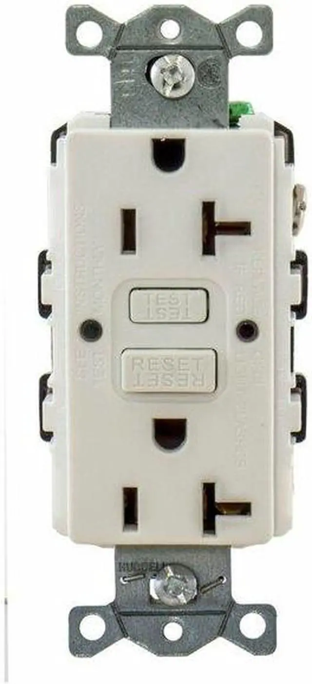 Alt view image 5 of 6 - HUBBELL WIRING DEVICE-KELLEMS GFR20W GFCI Receptacle, Duplex, 1 Phase, NEMA