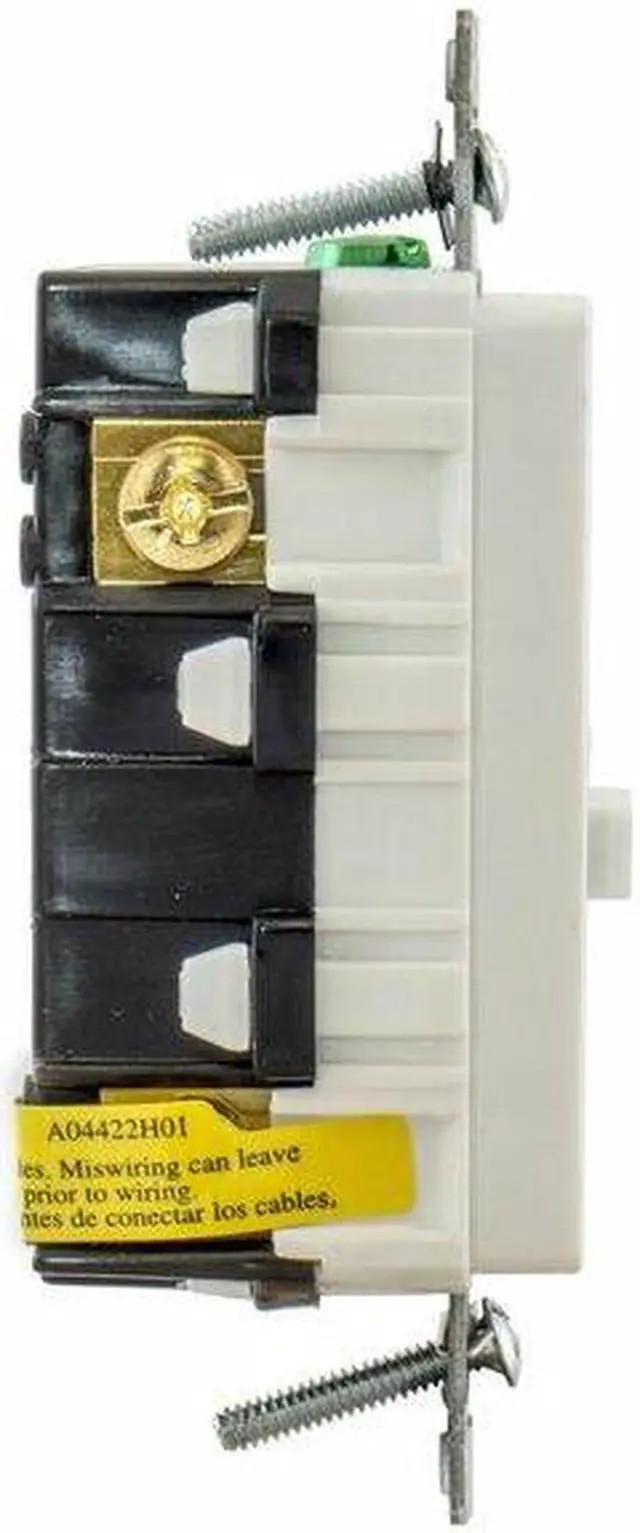 Alt view image 6 of 6 - HUBBELL WIRING DEVICE-KELLEMS GFR20W GFCI Receptacle, Duplex, 1 Phase, NEMA