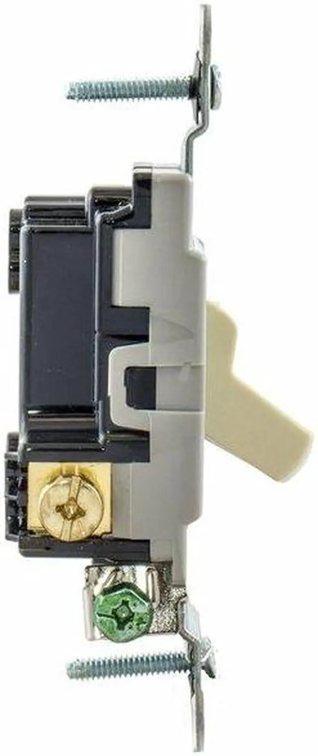 Alt view image 5 of 5 - Wall Switch,20A,Ivory,1 HP,3-Way Switch HUBBELL WIRING DEVICE-KELLEMS CSB320I