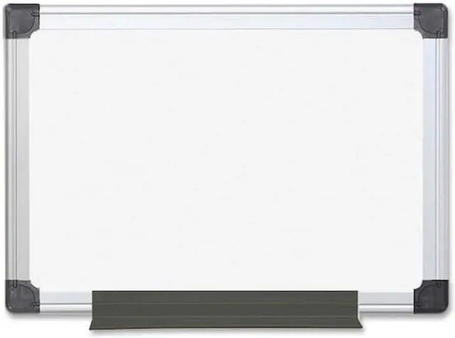 Main image of MasterVision Value Melamine Dry Erase Board 18 x 24 White Aluminum Frame MA0212170MV