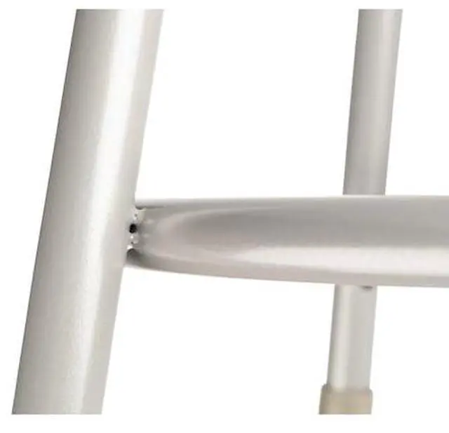 Alt view image 9 of 12 - NPS 6218H 6200 Series Height Adjustable Heavy Duty Steel Stool - Backless - Supports 500lb - 19" to 27" Seat Height - Brown Seat, Gray Base