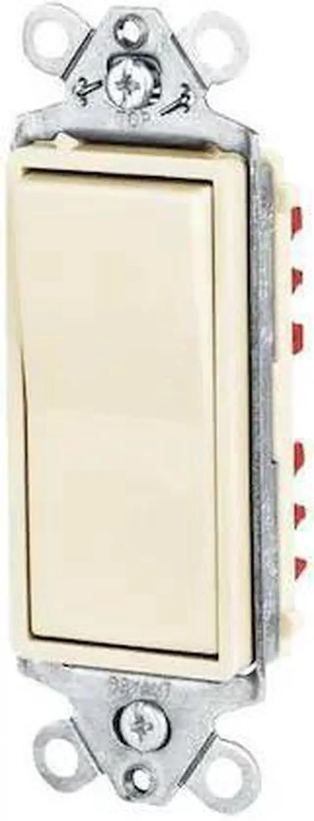 Alt view image 3 of 3 - BRYANT 9901I Wall Switch,20A,Ivory,1-Pole Type,Rocker