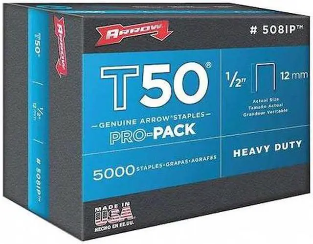 Alt view image 3 of 3 - Arrow Staples, T50, 3/8x1/2 In L, PK5000   508IP