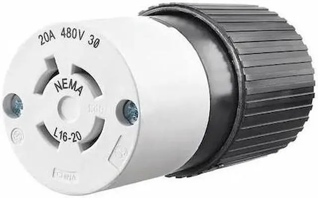 Alt view image 2 of 2 - Bryant Locking Connector,Black/White,480VAC  71620NC