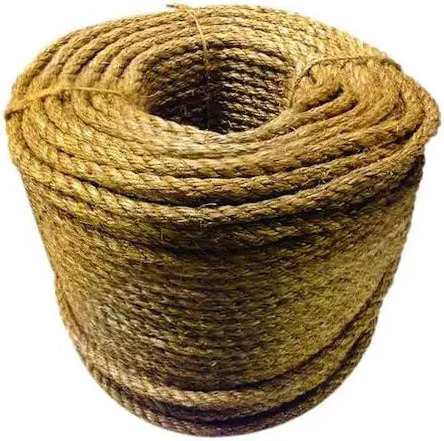 Main image of ZORO SELECT 330080-NAT-01200-60013 Rope,Manila,1/4in Dia,1200 ft.
