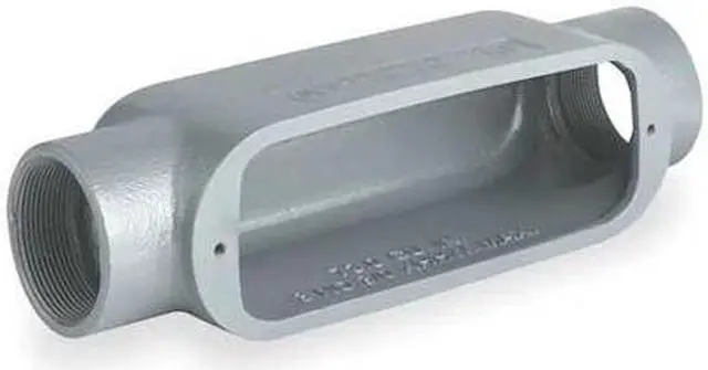 Alt view image 2 of 2 - HUBBELL KILLARK OC-2M Conduit Outlet Body, Iron, C, 3/4 In., Color: Gray