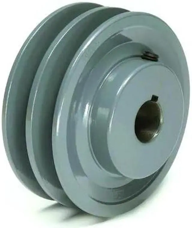 Main image of TB WOOD'S 2BK471 1" Fixed Bore 2-Groove Standard V-Belt Pulley 4.45" OD