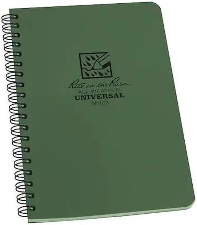 Alt view image 2 of 6 - Rite in the Rain RIR-973 Green RiteRain 4.875x7 GR Notebook