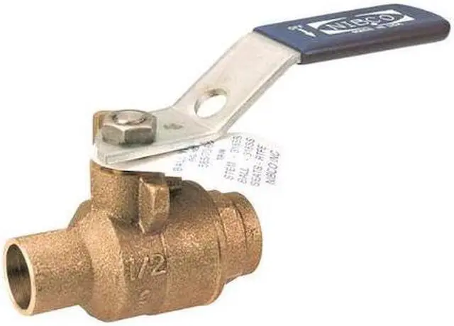 Main image of NIBCO S5857066 2 2" Sweat Bronze Ball Valve Inline