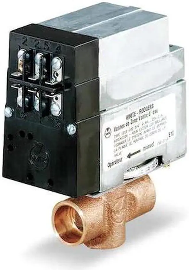Alt view image 3 of 3 - WHITE-RODGERS 1311-103 Motorized Zone Valve,5-5/8x4-5/8x2-5/8