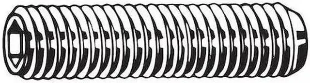 Main image of ZORO SELECT M07840.080.0040 Socket Set Screw,Gr M8,Cup,40mm L,PK25